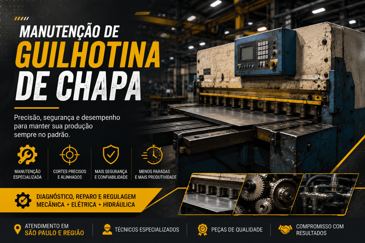 Manutenção de Guilhotina de Chapa | ASSISMAQ